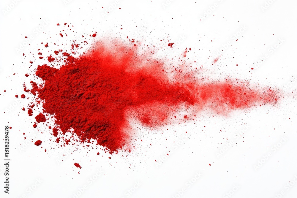 Red powder explosion on white background. (7) Red powder explosion on white background. (7)