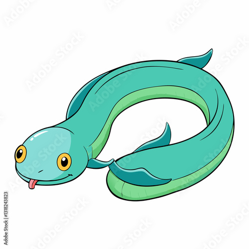 eel fish cartoon