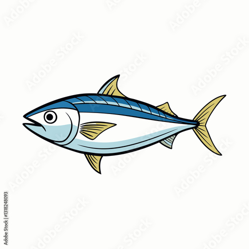 vector illustration of a fish