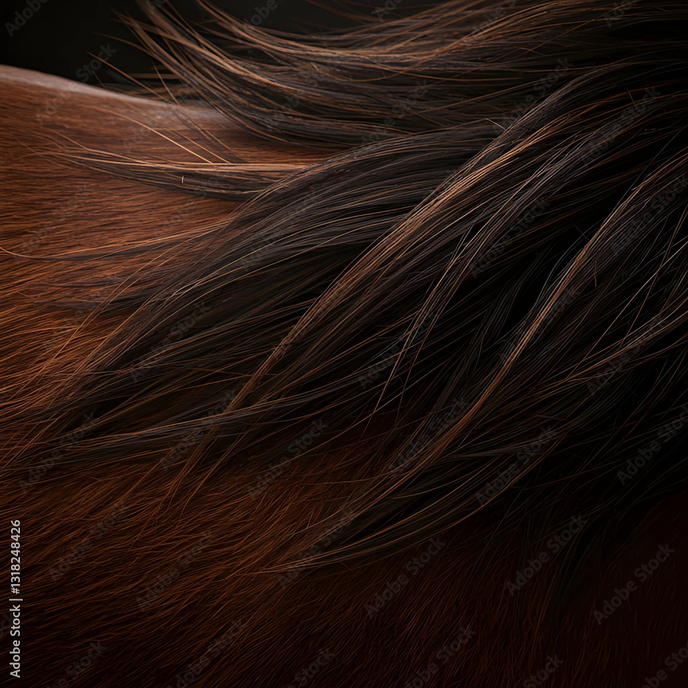Fototapeta premium Horse Hair's Background