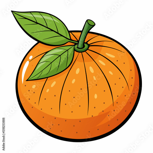 orange vector illustration