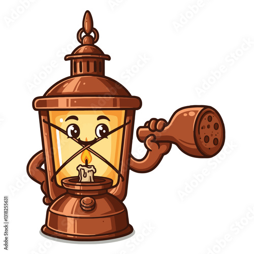 Cartoon Lantern Character