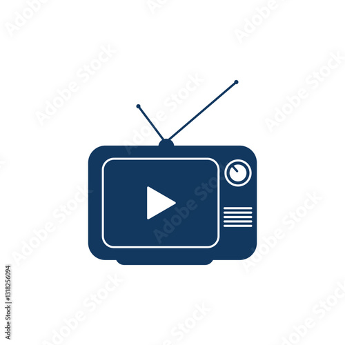 television - communication icon vector