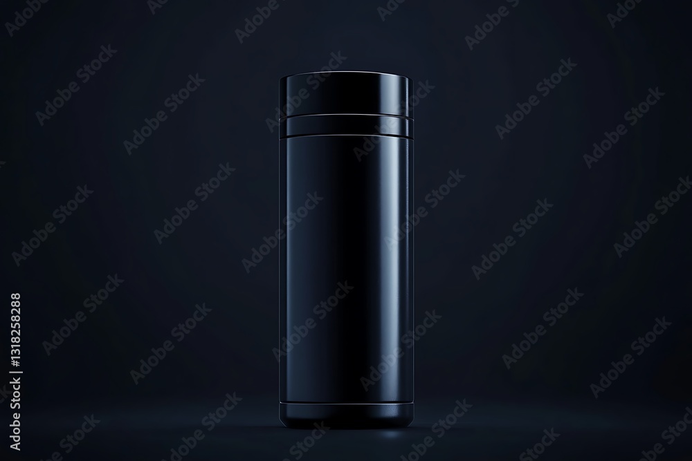Sleek Black Modern Bottle Design Sleek Black Modern Bottle Design