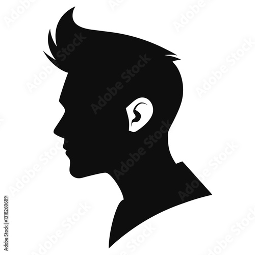  taper fade silhouette