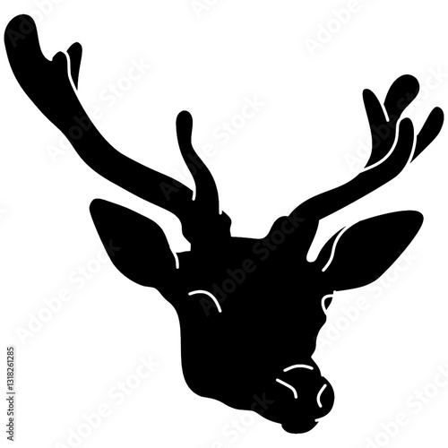 silhouette of a deer