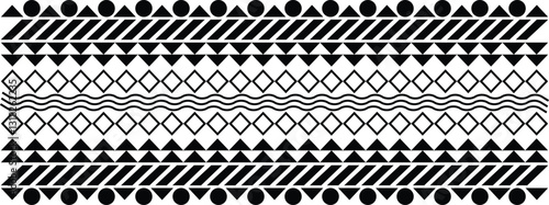 Tableau sur toile Seamless pattern ethnic texture design vector