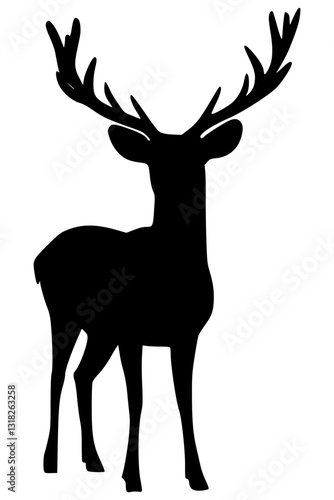 deer silhouette vector