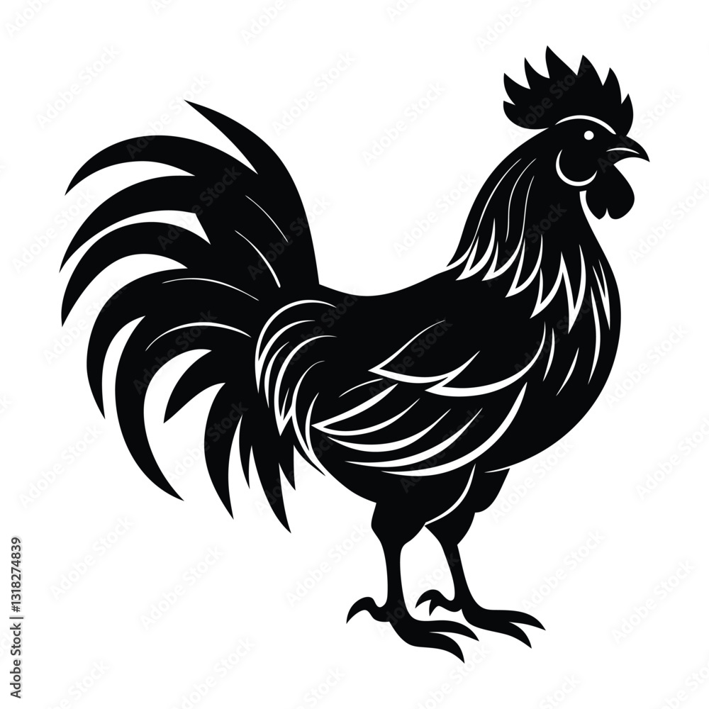 rooster isolated on white background rooster isolated on white background