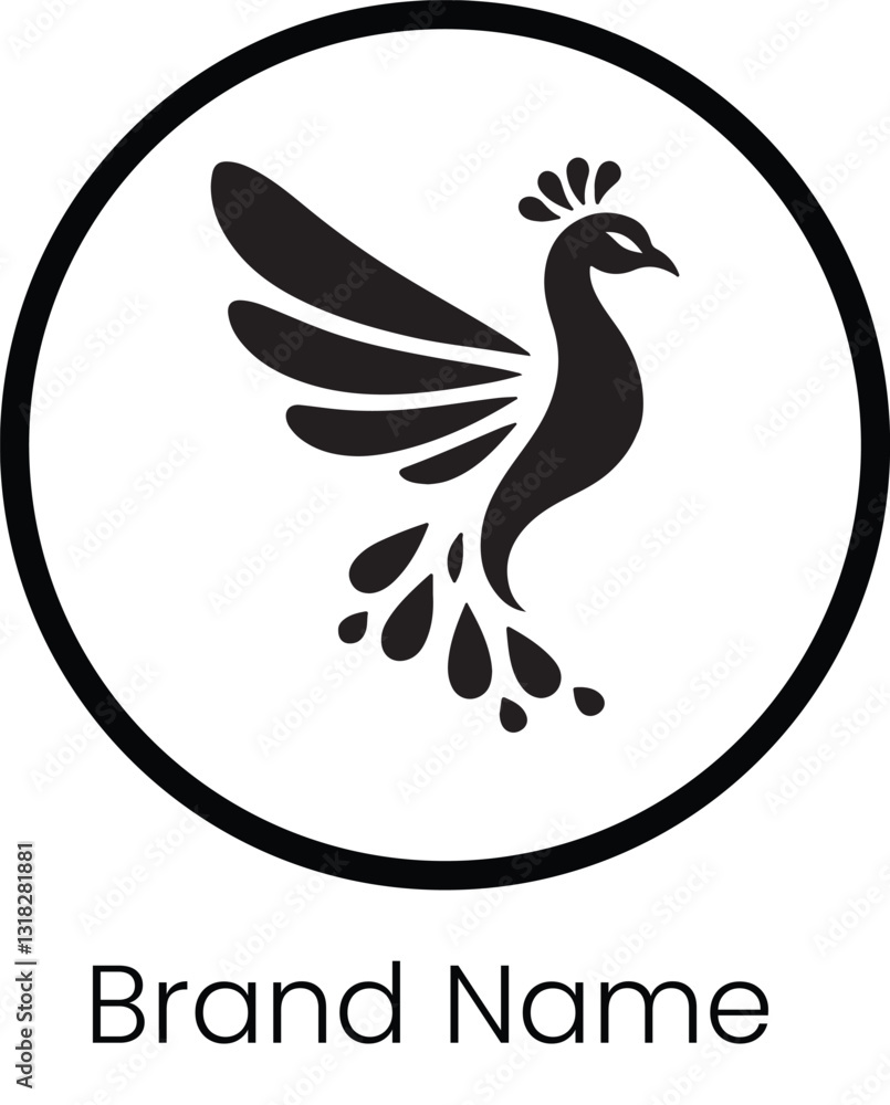Obraz premium PEACOCK LOGO DESIGN 