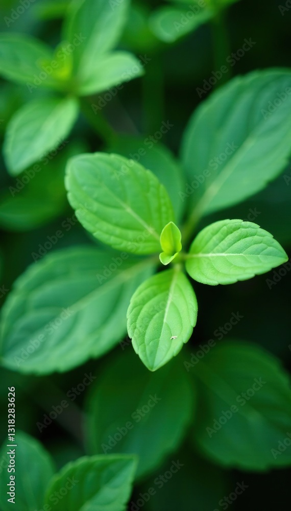 Delicate green violet leaves in shallow depth of field DOF, plant life, botany, leafy greens Delicate green violet leaves in shallow depth of field DOF, plant life, botany, leafy greens