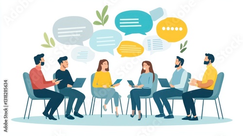 A feedback training session where employees learn how to give and receive feedback