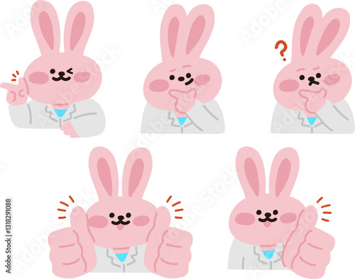 세계보건의날 동물 캐릭터 의사선생님