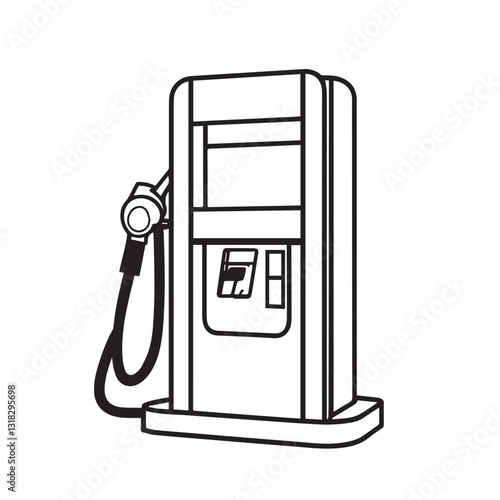 oil pump vector