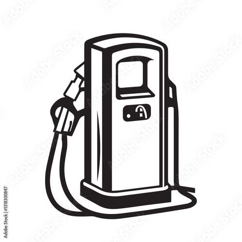 oil pump vector