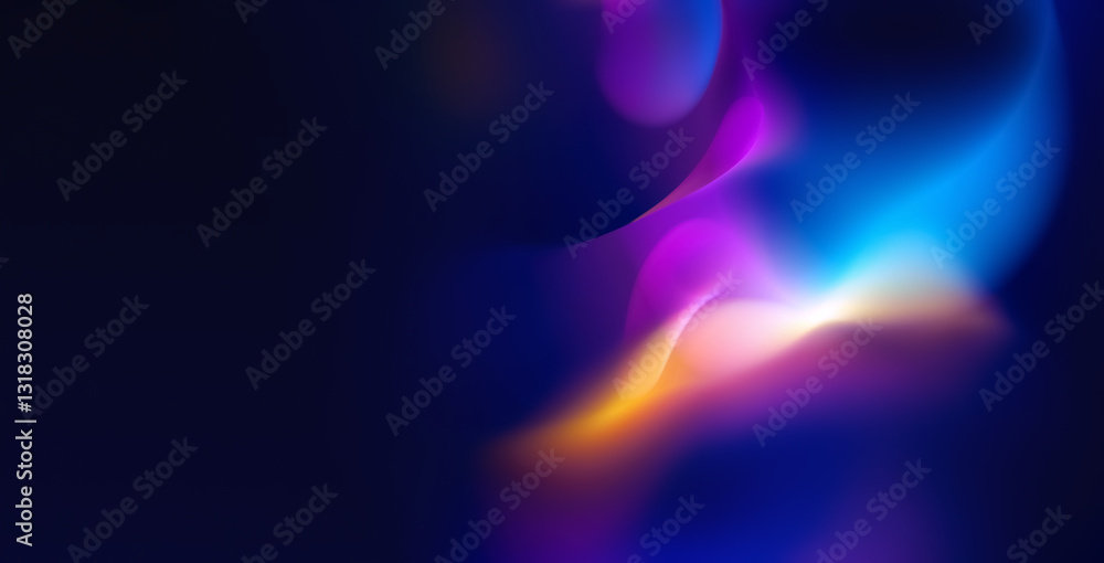 custom made wallpaper toronto digitalFlowing Vibrant Colors Over a Dark Surface