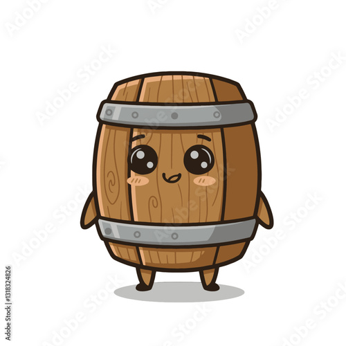 Cute Barrel Character