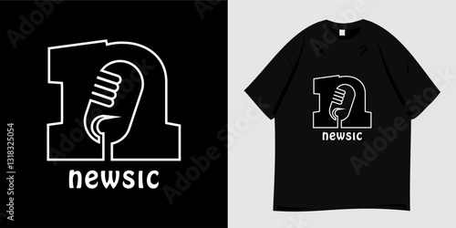 Music graphic t-shirt design ready to print. Music symbol. Suitable for t-shirts, apparel, tees, clothing and fashion. Vector illustration