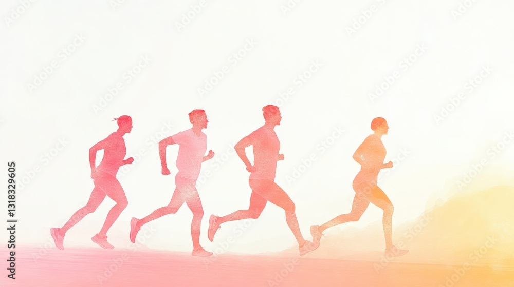 Dynamic High-Intensity Interval Training in Pastel Colors Dynamic High-Intensity Interval Training in Pastel Colors