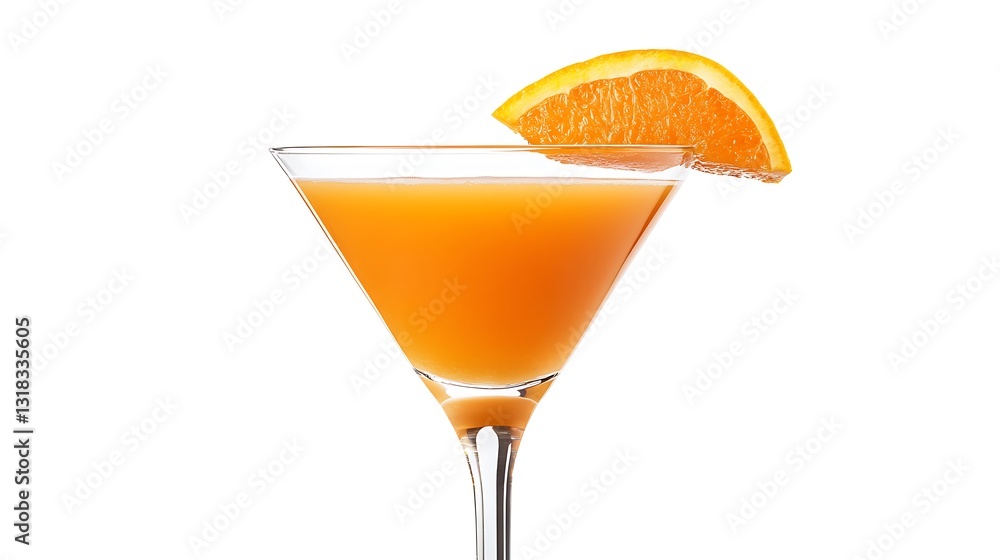 orange juice in glass with fruit isolate on white orange juice in glass with fruit isolate on white