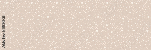 Childish tiny stars vector seamless pattern. Cute simple baby bg. Repeat background with little falling stars in neutral colors. Light beige irregular allover print. Ditsy girly tossed surface design