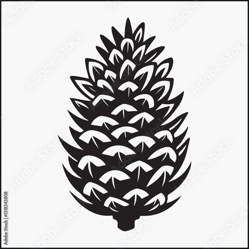 Pinecone Silhouette