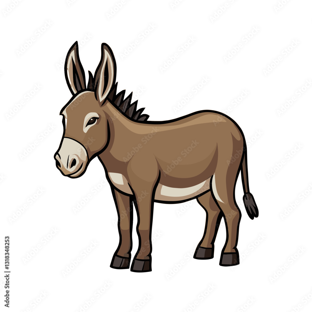 Donkey Animal Vector SVG Design Donkey Animal Vector SVG Design