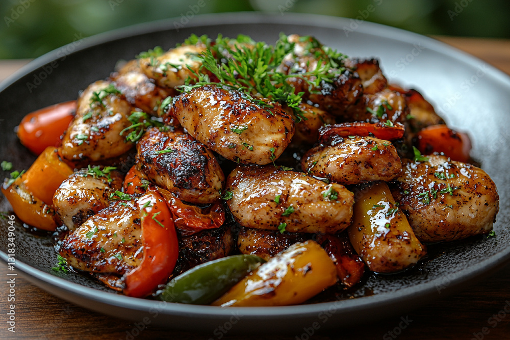 Spicy Chicken with Peppers Spicy Chicken with Peppers