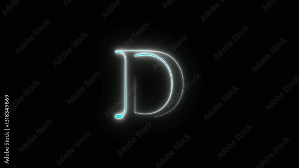 White text font with neon light White Neon Text advertisement promo animation video with dark background. Glowing neon text animation. White text font with neon light White Neon Text advertisement promo animation video with dark background. Glowing neon text animation.