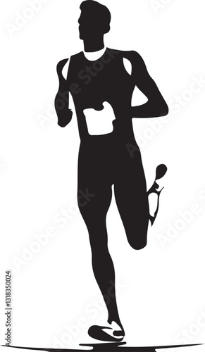 Professional Triathlete in Action | Swim, Bike, Run Race Concept