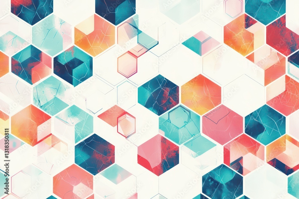 Innovation in medical science depicted by geometric hexagon design. Innovation in medical science depicted by geometric hexagon design.