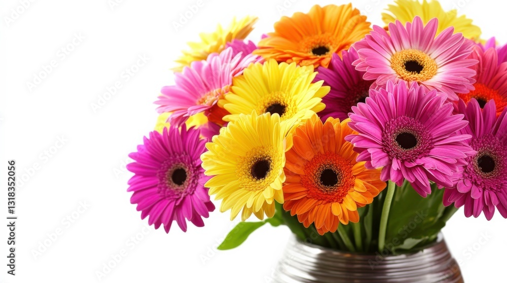 Vibrant Flower Arrangement in Stylish Modern Vase Vibrant Flower Arrangement in Stylish Modern Vase