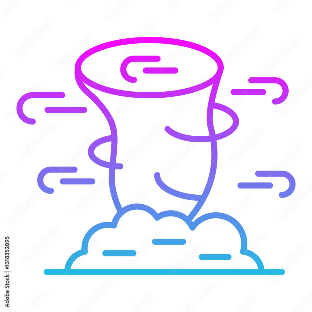 Obraz premium Hurricane Icon