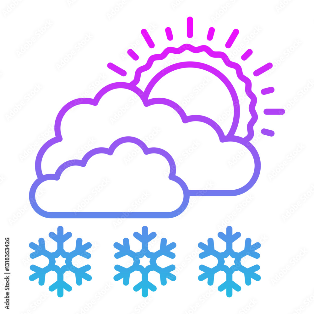Snowy day Icon Snowy day Icon