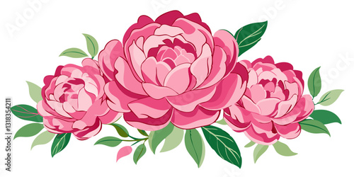 "Blush Reverie: A Graceful Bloom of Pink Peonies"
