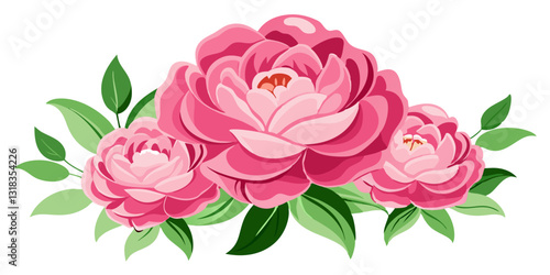 "Blush Reverie: A Graceful Bloom of Pink Peonies"
