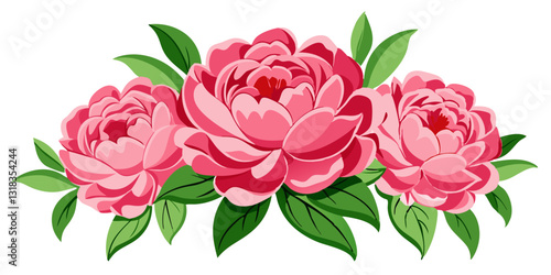 "Blush Reverie: A Graceful Bloom of Pink Peonies"
