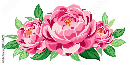 "Blush Reverie: A Graceful Bloom of Pink Peonies"
