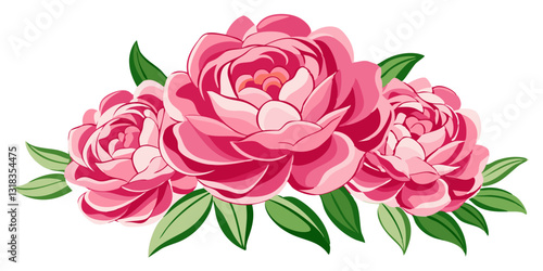 "Blush Reverie: A Graceful Bloom of Pink Peonies"
