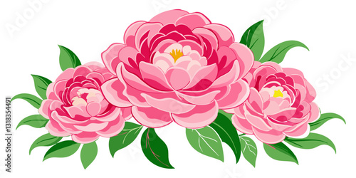 "Blush Reverie: A Graceful Bloom of Pink Peonies"
