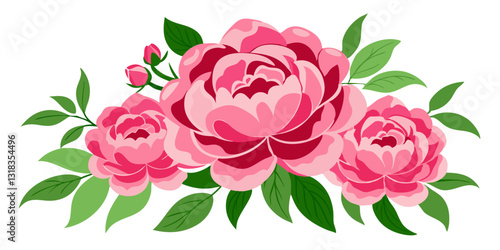 "Blush Reverie: A Graceful Bloom of Pink Peonies"
