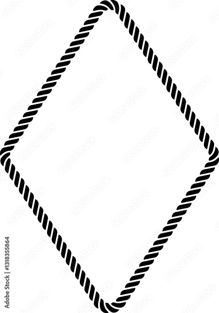 Fototapeta premium Rope Tie Frame Shape