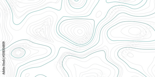 A Unique Fusion of Mountain Relief, Geographic Contour Mapping, and Abstract Wave Curves to Create a Visually Captivating and Artistically Inspired Topographic Design Concept