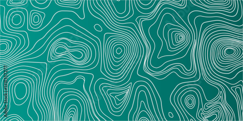A Unique Fusion of Mountain Relief, Geographic Contour Mapping, and Abstract Wave Curves to Create a Visually Captivating and Artistically Inspired Topographic Design Concept