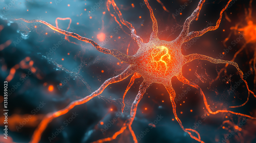 Human brain neural network. The brain's thought process. Human brain neural network. The brain's thought process.