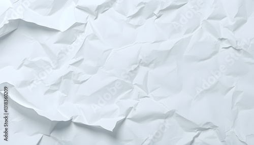 구겨진 흰색 종이 