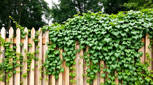 Ivy rambling on fence