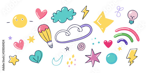 Whimsical Wonders: A Playful Collection of Colorful Doodles
