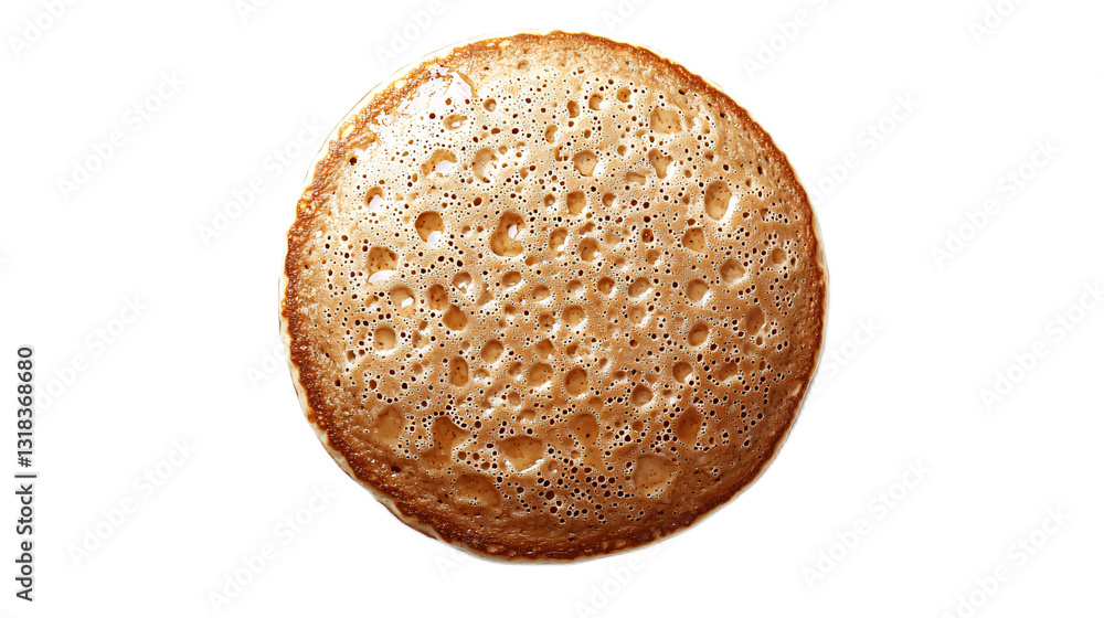 Freshly Cooked Pita Bread with Air Pockets on a White Background for Culinary Use Freshly Cooked Pita Bread with Air Pockets on a White Background for Culinary Use