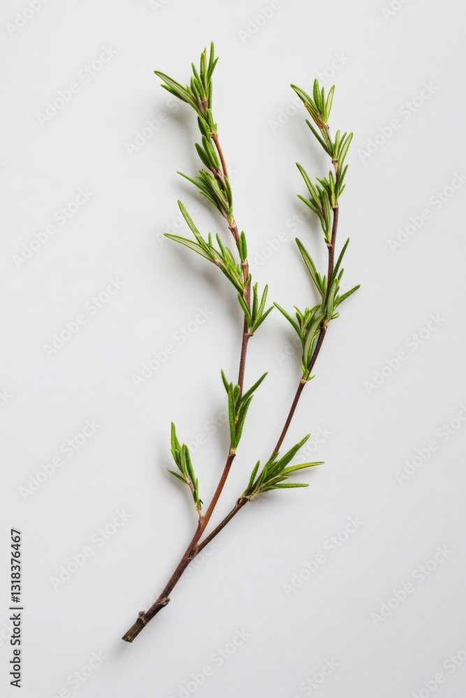Fototapeta premium Fresh herb sprig. Green stems and leaves